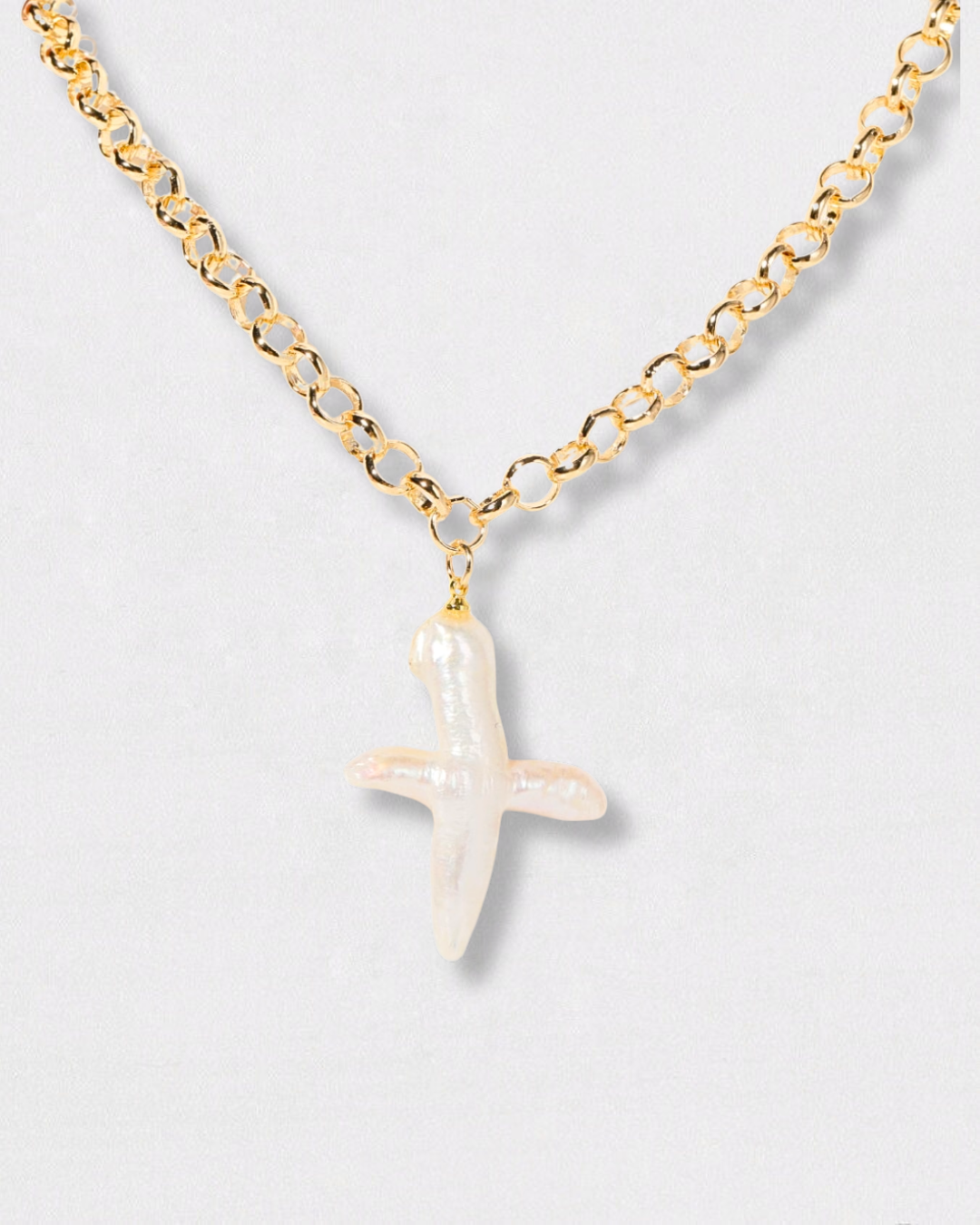 Collar Croce Bianca