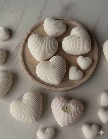 Vela de soja Corazones