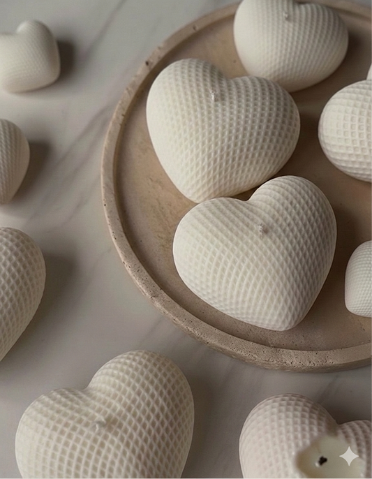 Vela de soja Corazones