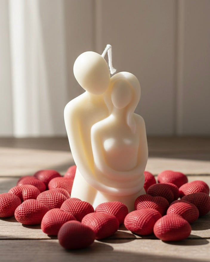 Pack Vela de Soja Pareja + Velas de Corazón