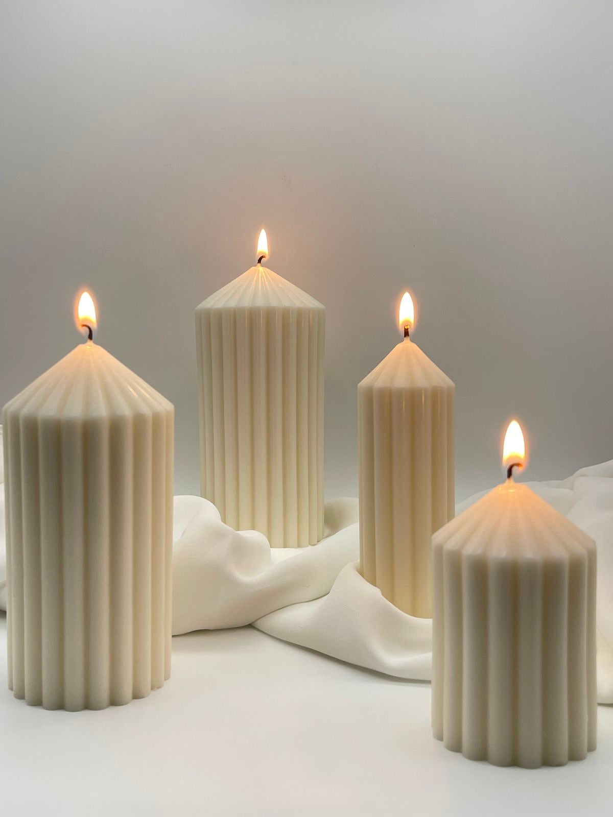 Pack velas de soja prisma