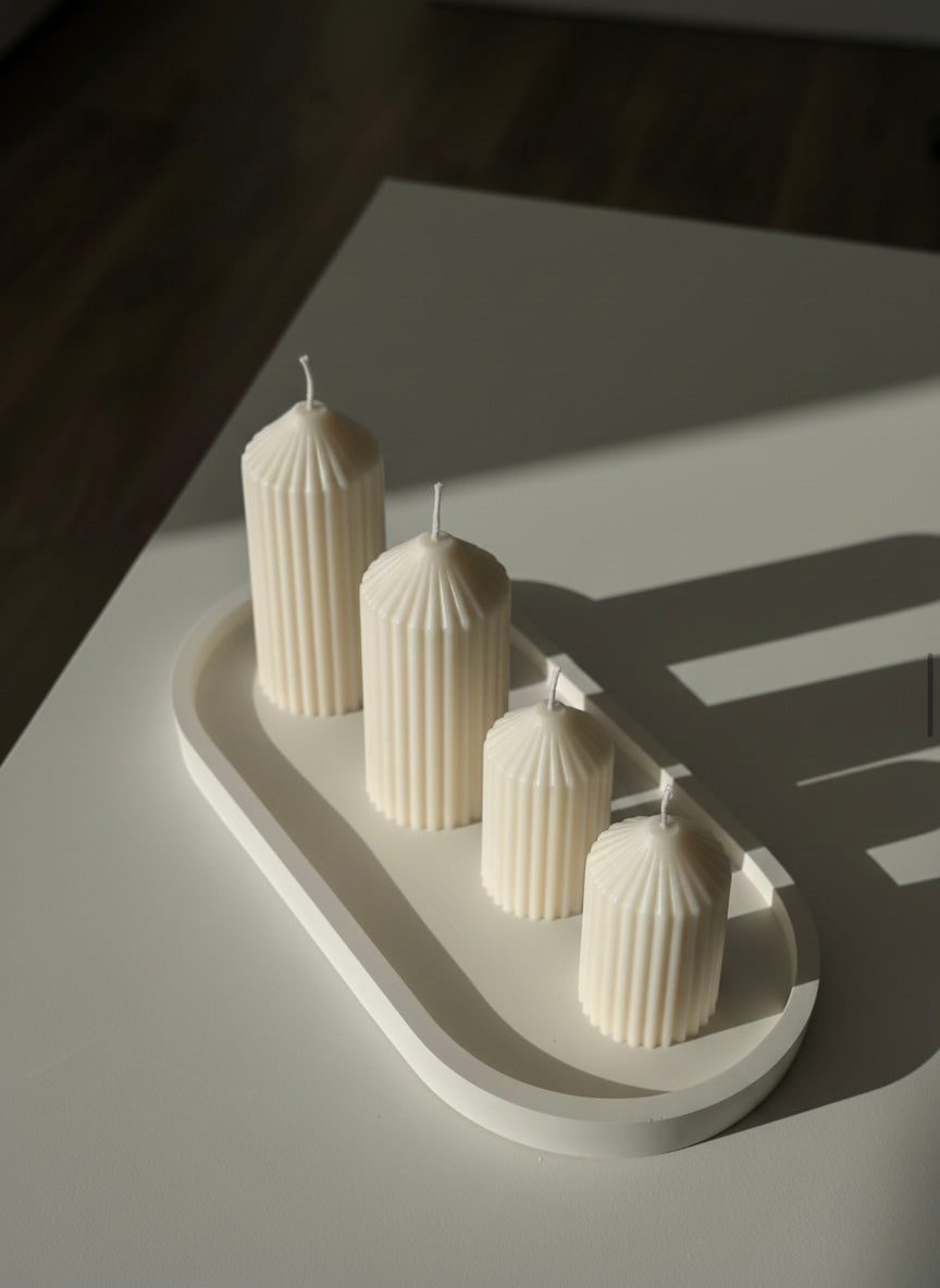 Pack velas de soja prisma Decoración 