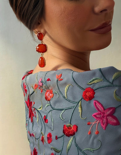 Pendientes de Flamenca Coral