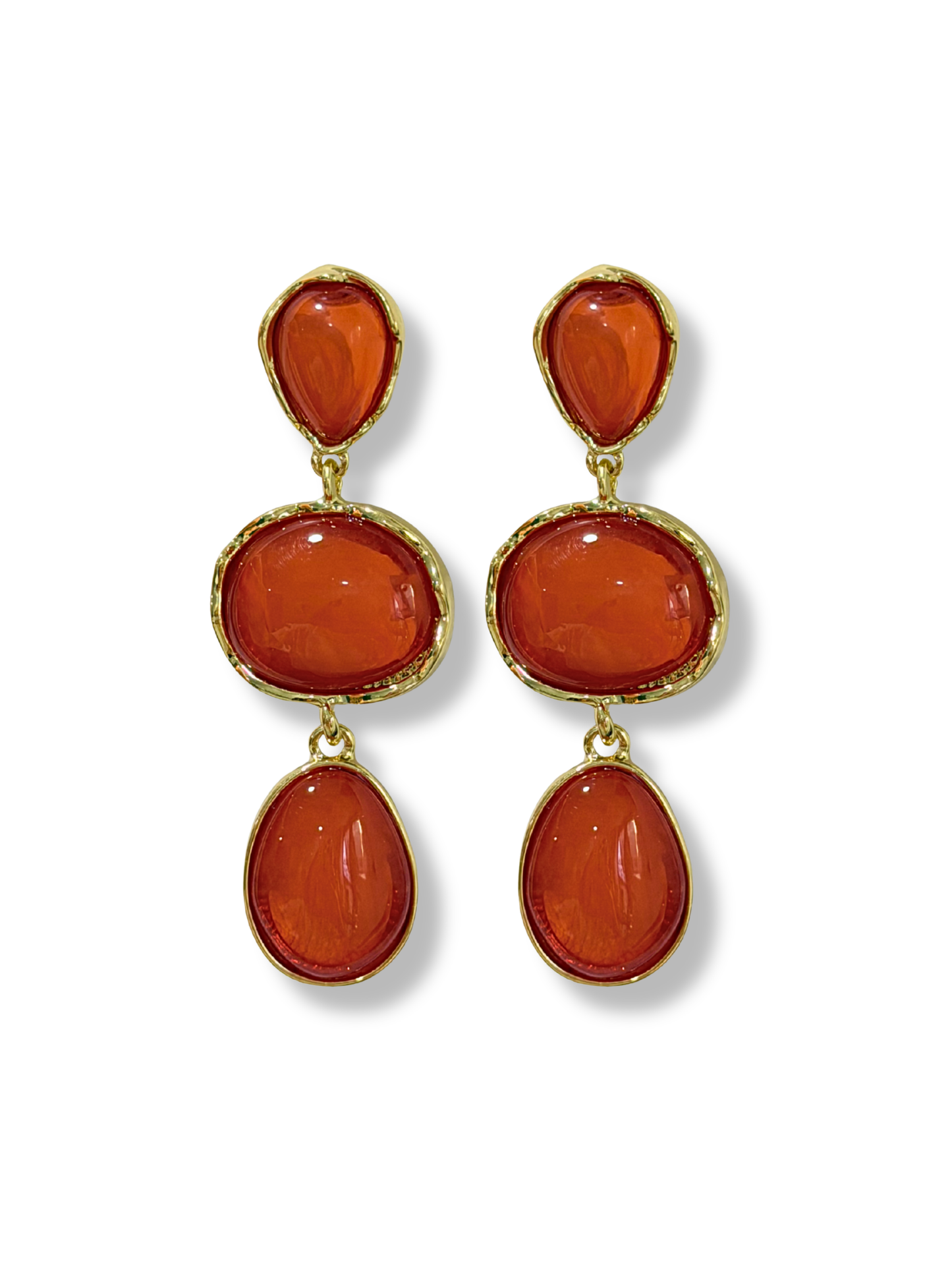 Pendientes de Flamenca Temple Coral
