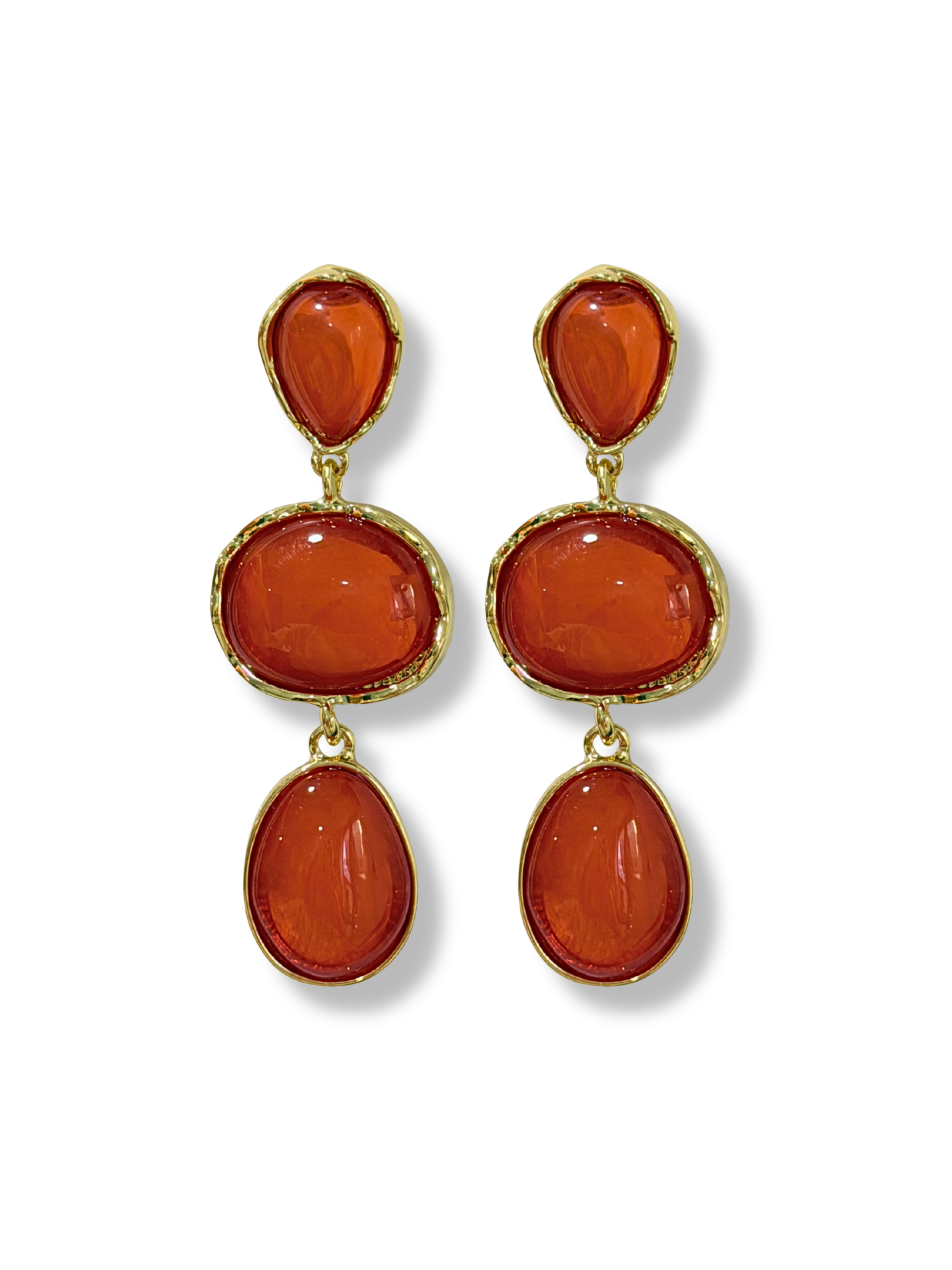 Pendientes de Flamenca Temple Coral