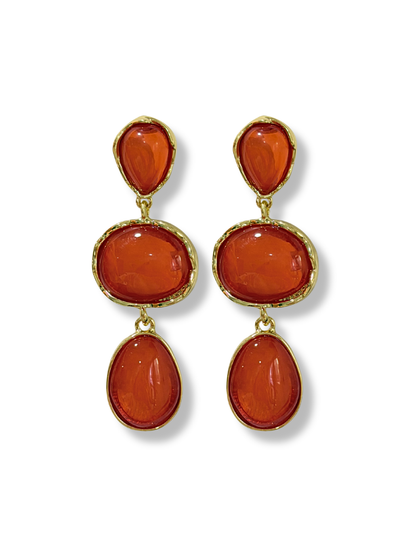 Pendientes de Flamenca Temple Coral