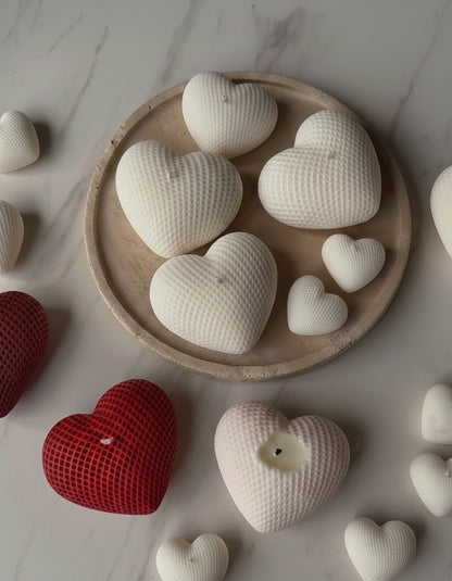 Vela de soja Corazones