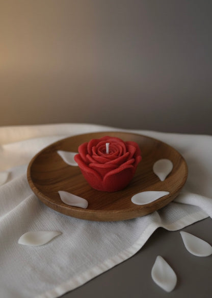 Vela de soja Rosa roja