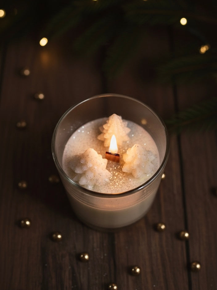 Vela de soja de Navidad Bosque Nevado 